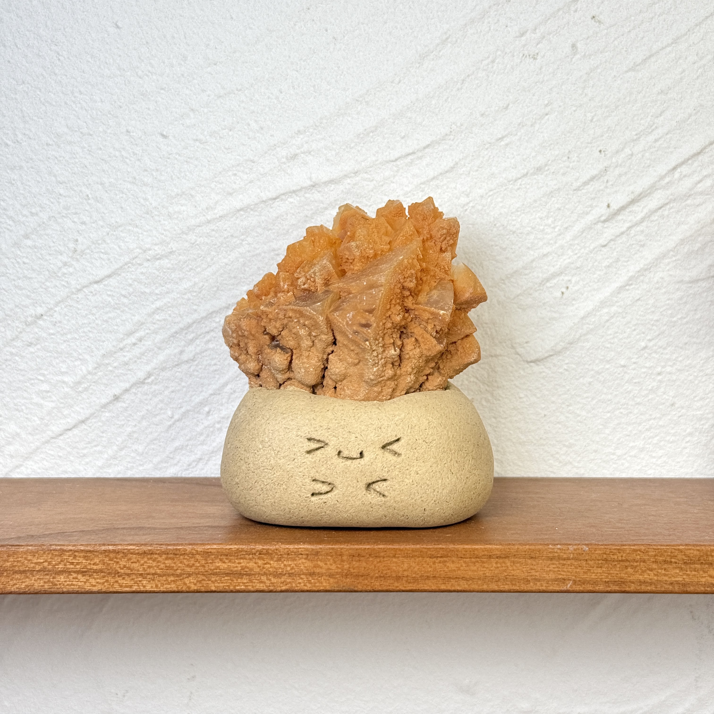 B47紅方解花小豆丁Calcite bean