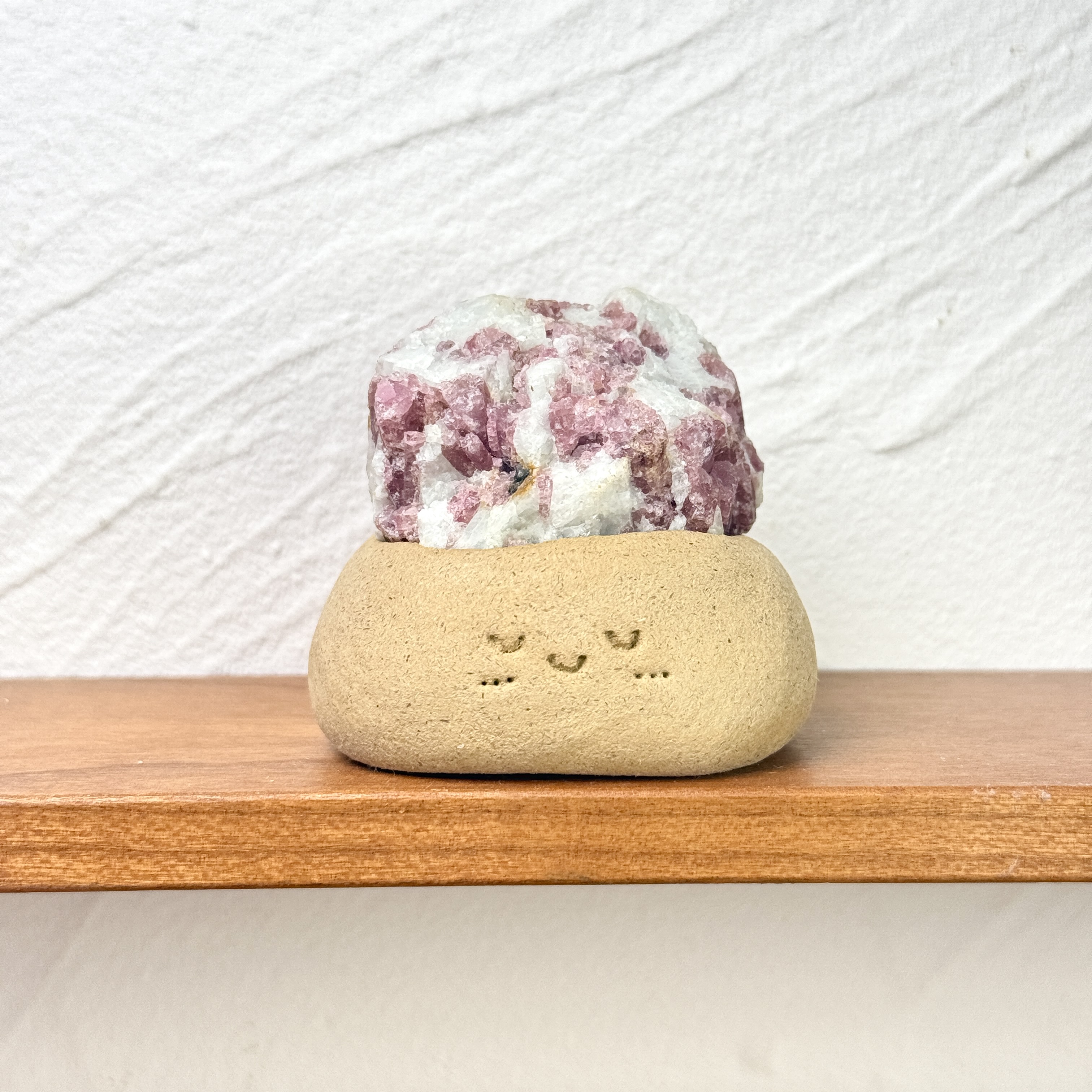 N174粉紅碧璽小豆丁Pink tourmaline bean