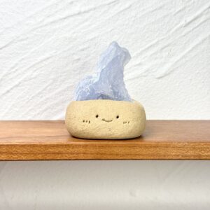 U151藍瑪瑙小豆丁Blue lace agate bean